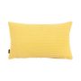 Cojín decorativo SILENA, amarillo claro, costuras decorativas, 50x30cm