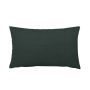 Cojín decorativo SILENA, verde bosque, costura decorativa, 50x30cm