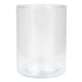 Florero cilíndrico de vidrio SANNY, transparente, 20cm, Ø15,1cm
