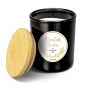 Vela perfumada MELIDA en vidrio, Bourbon de sidra caliente, blanco-negro, 9,3cm, Ø7,9cm, 35h