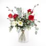Ramo decorativo de invierno FUYUMI, rojo y blanco, 60cm, Ø40cm