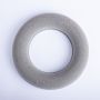 Anillo de esponja floral AMEB para flores artificiales, con base de plástico, gris, Ø17cm