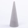 Cono de esponja floral ZOILA para flores artificiales, gris, 24cm, Ø9cm