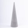 Cono de esponja floral ZOILA para flores artificiales, gris, 40cm, Ø12cm
