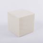 Cubo de esponja floral GABRIO para flores artificiales, crema, 12x12x12cm