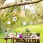 Fiesta romántica en el jardín