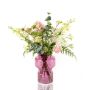 Ramo decorativo de verano KEONA, rosa-blanco, 60cm, Ø40cm