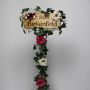 Cartel de carnaval con adornos florales