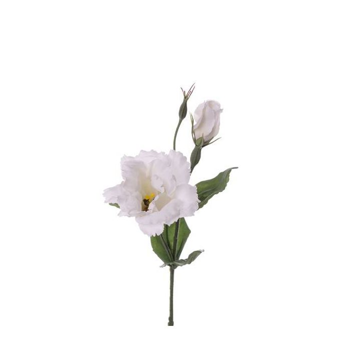 Flor falsa Lisianthus SIRA, blanca, 40cm, Ø8cm