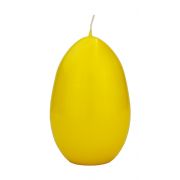 Vela de huevo de Pascua LEONITA, amarillo, 12cm, 8cm, 40h - Made in Germany