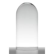 Campana de cristal ADELINA, cilíndrica/redonda, transparente, 40cm, Ø19cm