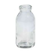 Botella de vidrio pequeña LEATRICE OCEAN, cilíndrica/redonda, transparente, 10cm, Ø4,5cm