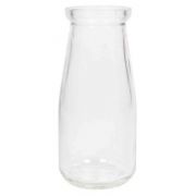 Botella de vidrio MICHEL, cilíndrica/redonda, transparente, 14cm, Ø6,3cm
