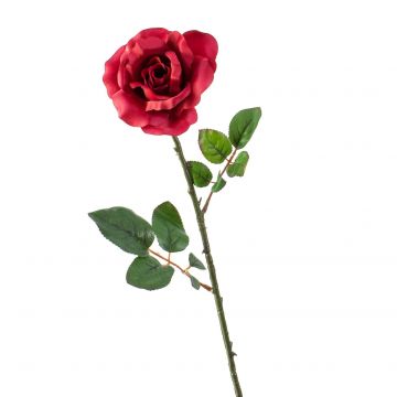 Rosa artificial AMY, roja, 65cm, Ø10cm
