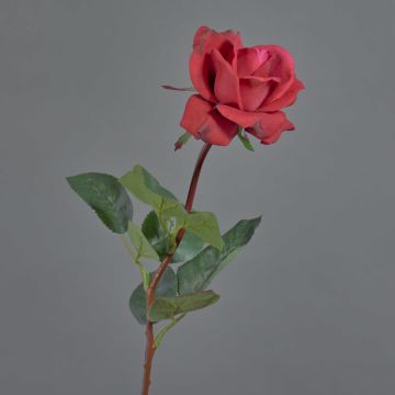 Rosa de plástico AMELIE, roja, 70cm, Ø8cm