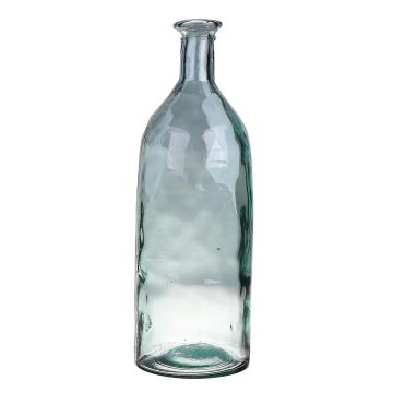 Botella de cristal HERMINIA, azul-transparente, 35cm, Ø12cm