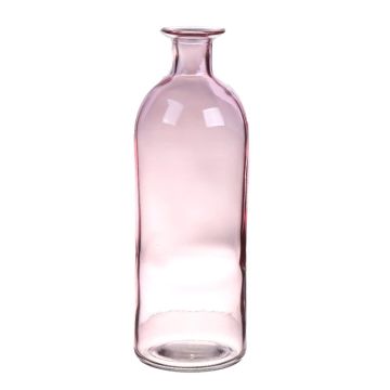 Florero de cristal ARANCHA, rosa-transparente, 20,3cm, Ø7cm