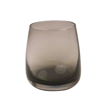 Vaso de agua EDELMIRA, gris-transparente, 9,5cm, Ø8,5cm