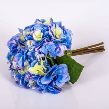 Ramo de hortensias artificiales KLARA, azul, 30cm, Ø18cm