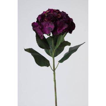Flor artificial hortensia ANGELINA, morado oscuro, 70cm, Ø23cm