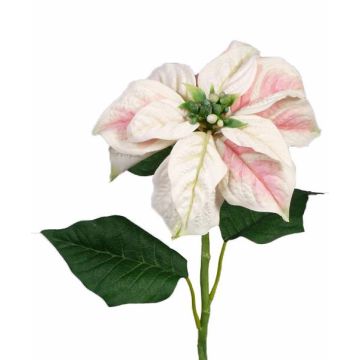 Flor de Pascua artificial MARRIT, blanco-rosa, 70cm, Ø20cm