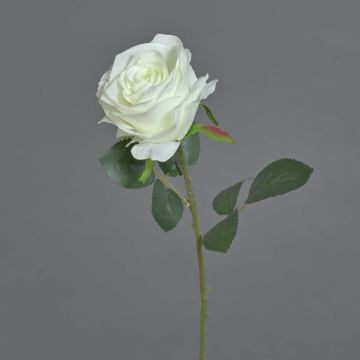 Rosa artificial SIMONY, crema, 45cm, Ø8cm