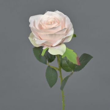 Rosa artificial SIMONY, rosa pálido, 45cm, Ø8cm