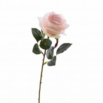 Rosa artificial SIMONY, rosa pálido, 45cm, Ø8cm