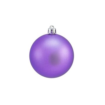 Bola de árbol de Navidad REMONDA, 6 piezas, púrpura mate, Ø7cm