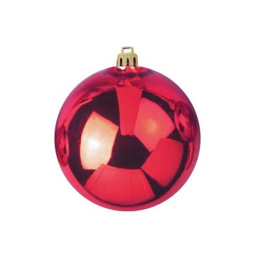 Bola navideña TEODORA, rojo brillante, Ø30cm