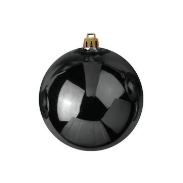 Bola navideña TEODORA, negro brillante, Ø30cm