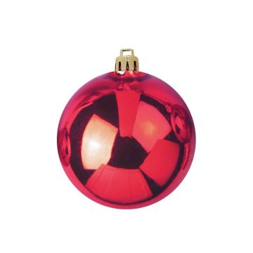 Bola de Navidad CANELA, rojo brillante, Ø20cm