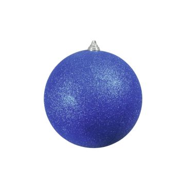 Bola de Navidad CANELA, purpurina, azul, Ø20cm