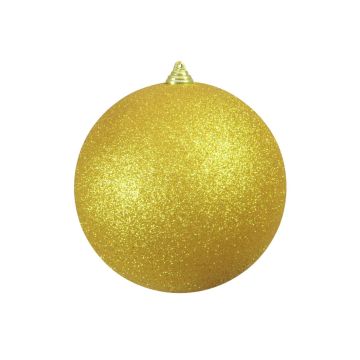 Bola de Navidad CANELA, purpurina, dorado, Ø20cm