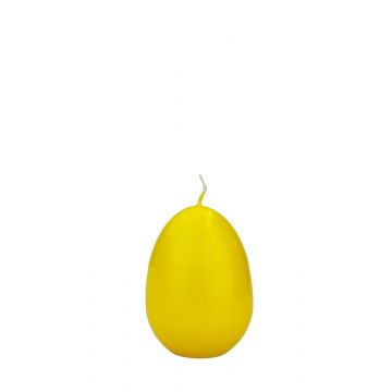 Vela de huevo de Pascua LEONITA, amarillo, 6cm, 4,5cm, 7h - Made in Germany