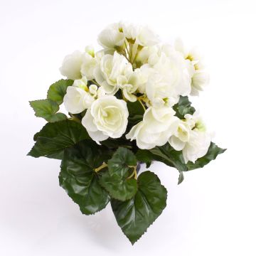 Begonia sintética IVANA con palo, crema, 20cm, Ø3-5cm