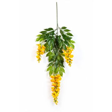 Rama decorativa wisteria LAUREN, floración, amarilla, 85cm