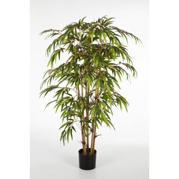 Planta de bambú falso HIROSHI, tallos de bambú natural, 120cm
