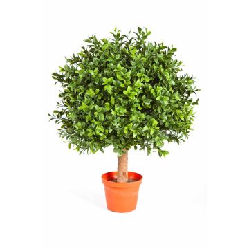 Arbol de boj de plástico TOM, tronco real, 45cm, Ø30cm