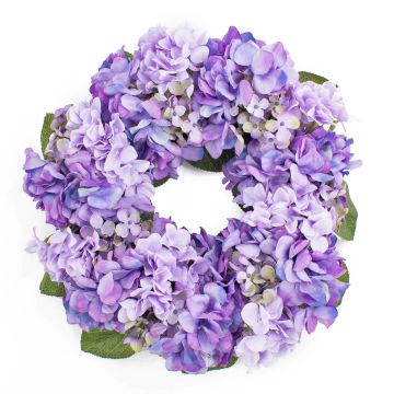 Corona de hortensias de plástico MEJA, púrpura, Ø35cm