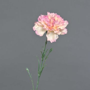Clavel de plástico VANERA, rosa-blanco, 60cm, Ø8cm
