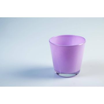 Pequeño vaso decorativo / portavelas ALEX AIR, lila, 7,5cm, Ø 7,5cm