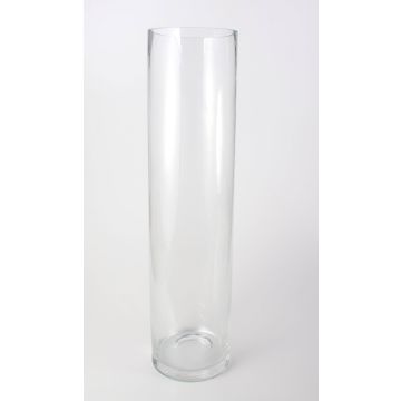 Florero cilíndrico SANSA AIR de cristal, transparente, 100cm, Ø 20cm 