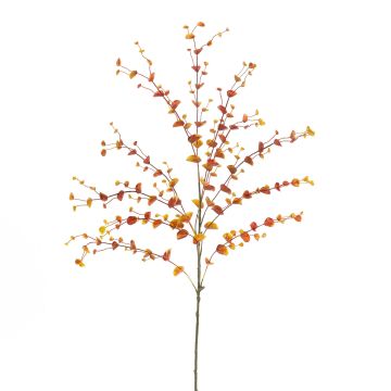 Rama de eucalipto de plástico JONKO, naranja, 110cm
