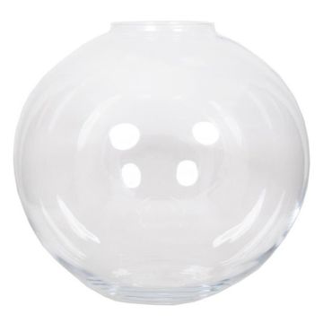Florero de cristal GIANIS, transparente, 36cm, Ø39cm