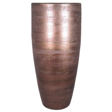 Florero grande de cerámica THORAN con grano, cobre, 90cm, Ø37cm