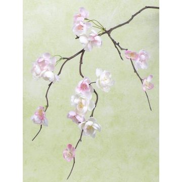 Rama sintética de cerezo ornamental japonés KENZUKE, floración, rosa, 85cm