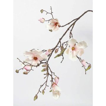 Magnolia artificial LORA, blanco-rosa, 110cm, Ø10-12cm