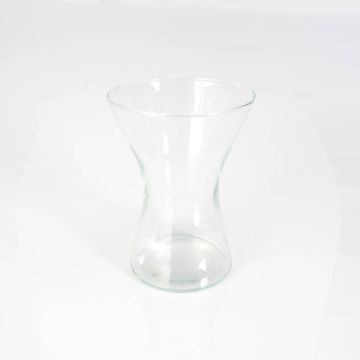 Jarrón de cristal / Florero de mesa LIZZY, transparente, 19,5cm, Ø14cm