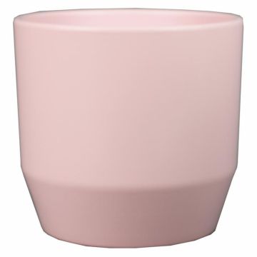 Maceta de cerámica LENAS, rosa claro-mate, 16cm, Ø17,5cm